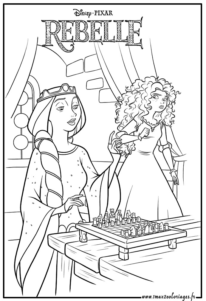 coloriage rebelle merida