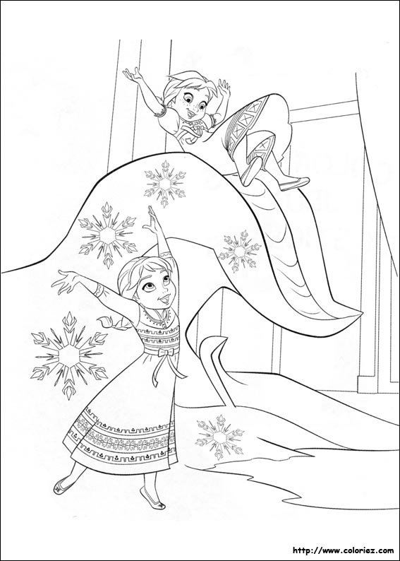 coloriage reine des neiges disney gratuit