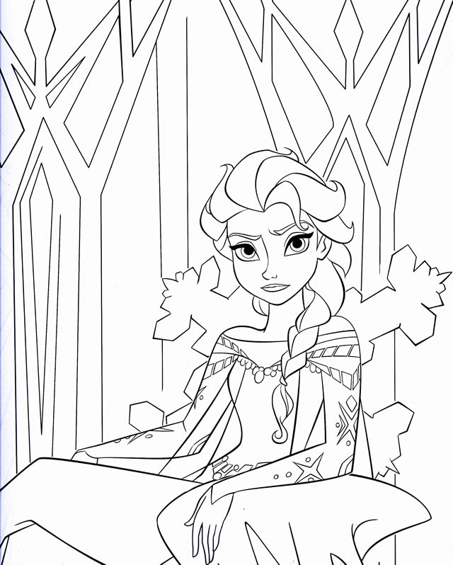 coloriage reine des neiges en ligne gratuit