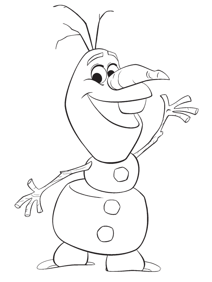 coloriage reine des neiges olaf