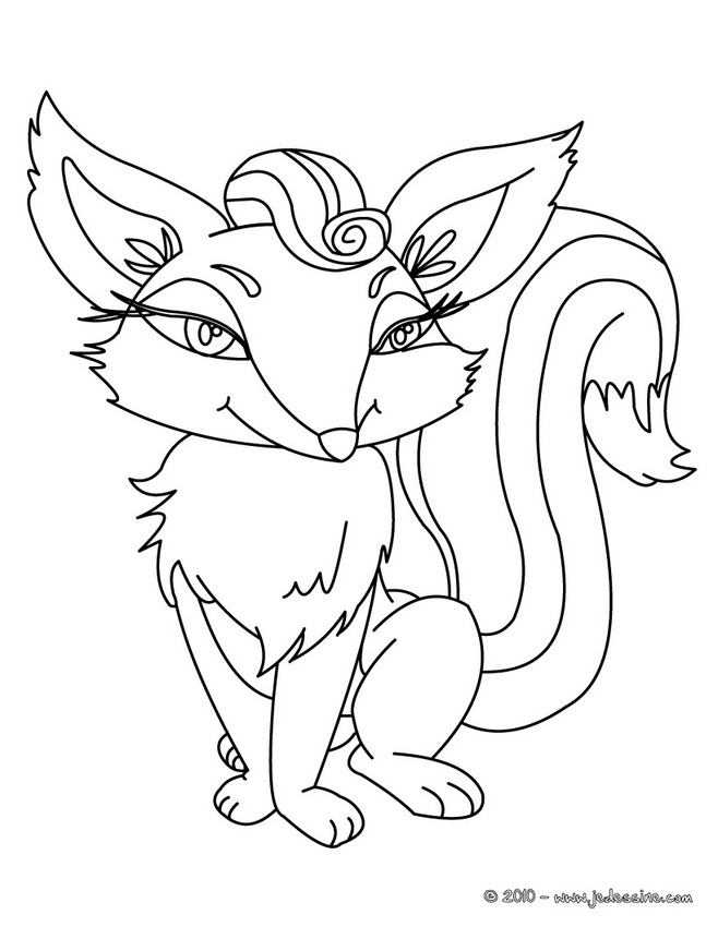 coloriage renard en ligne