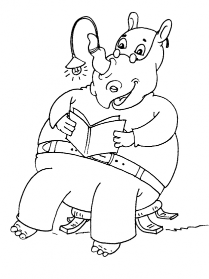 coloriage rhinoceros