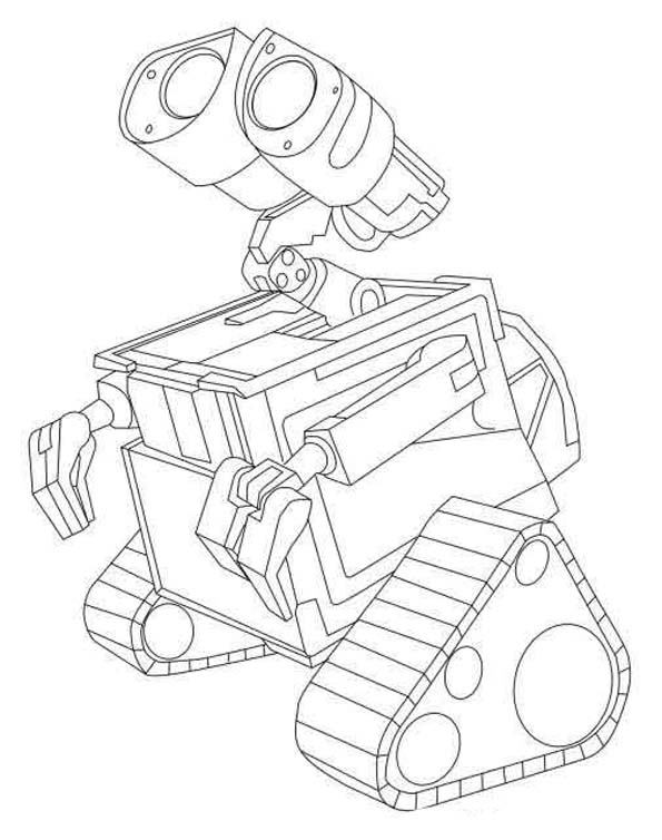 coloriage robot wall e