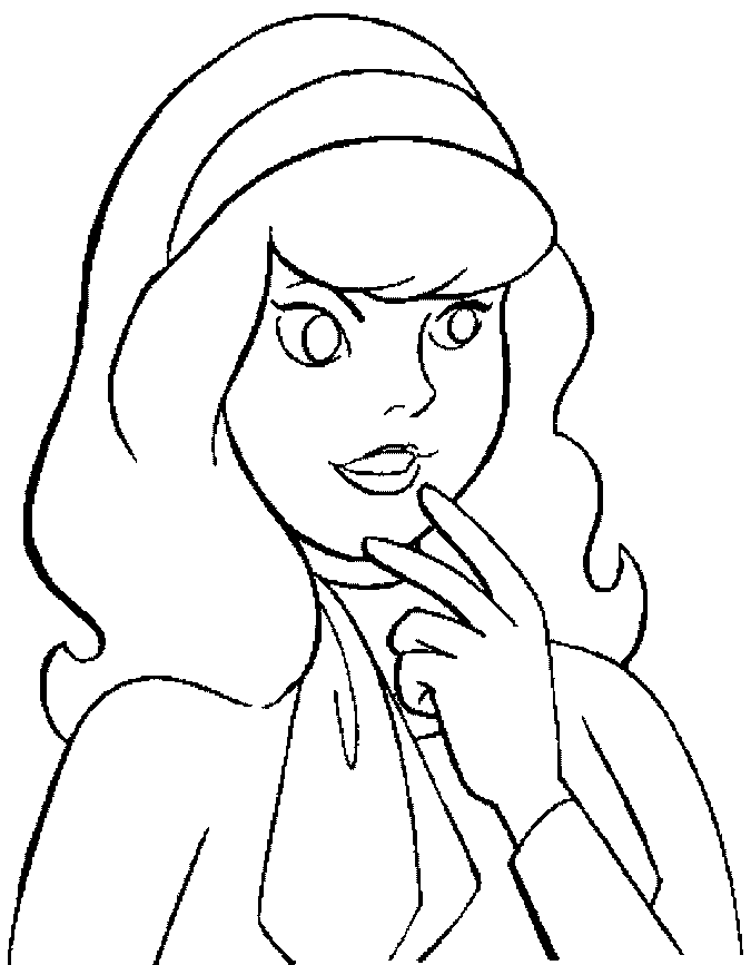 coloriage scooby doo daphne