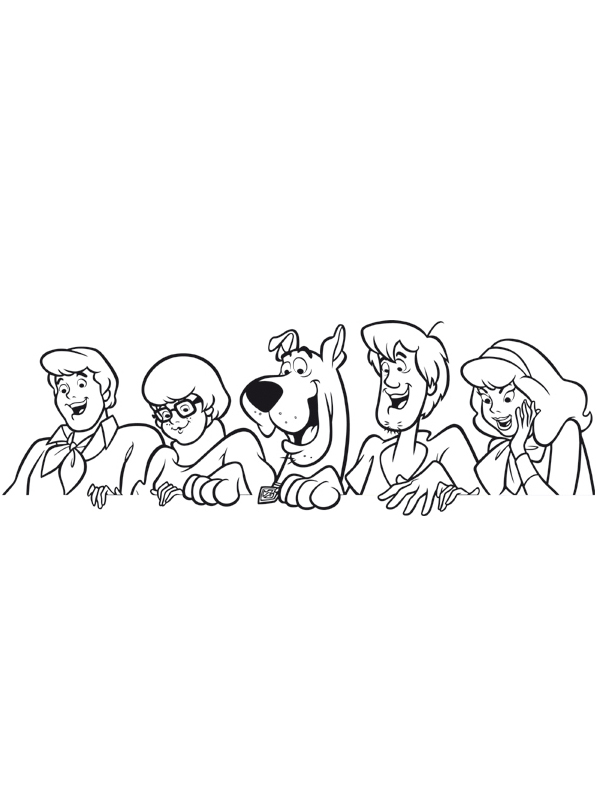 coloriage scooby doo noel