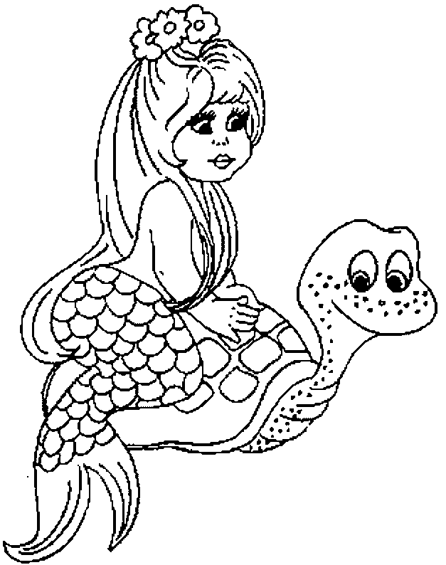 coloriage sirene gratuit