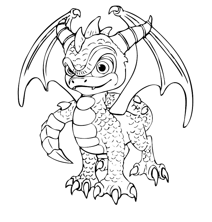 coloriage skylanders spyro