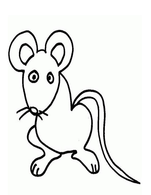 coloriage souris gratuit a imprimer