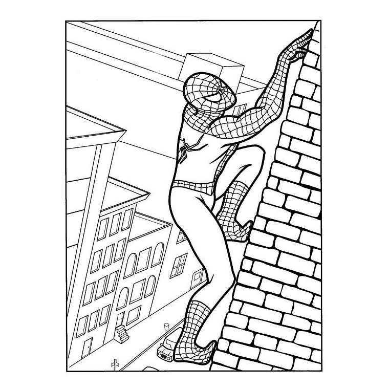 coloriage spiderman 3