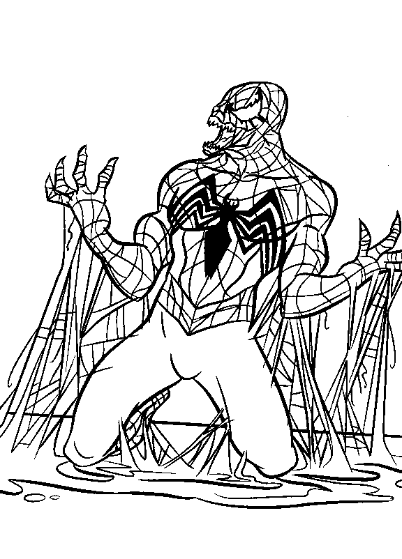 coloriage spiderman 3