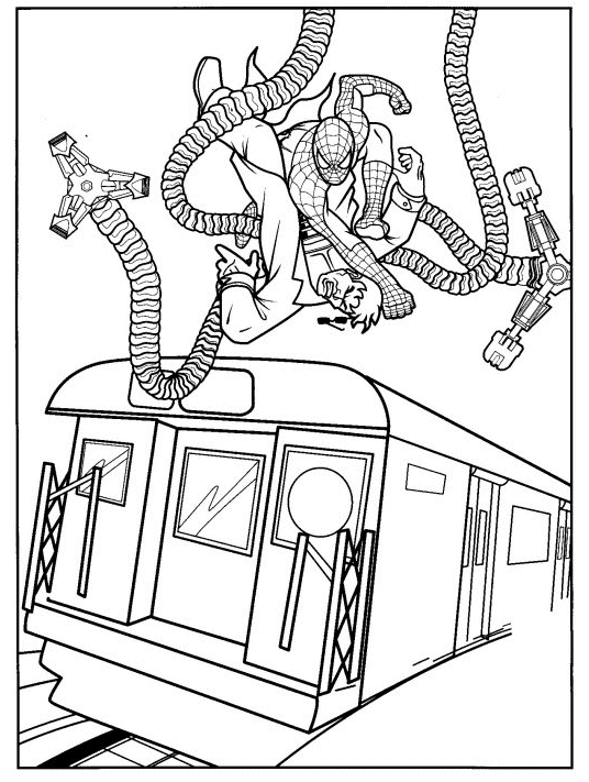 coloriage spiderman 4 gratuit