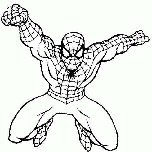 coloriage spiderman a imprimer