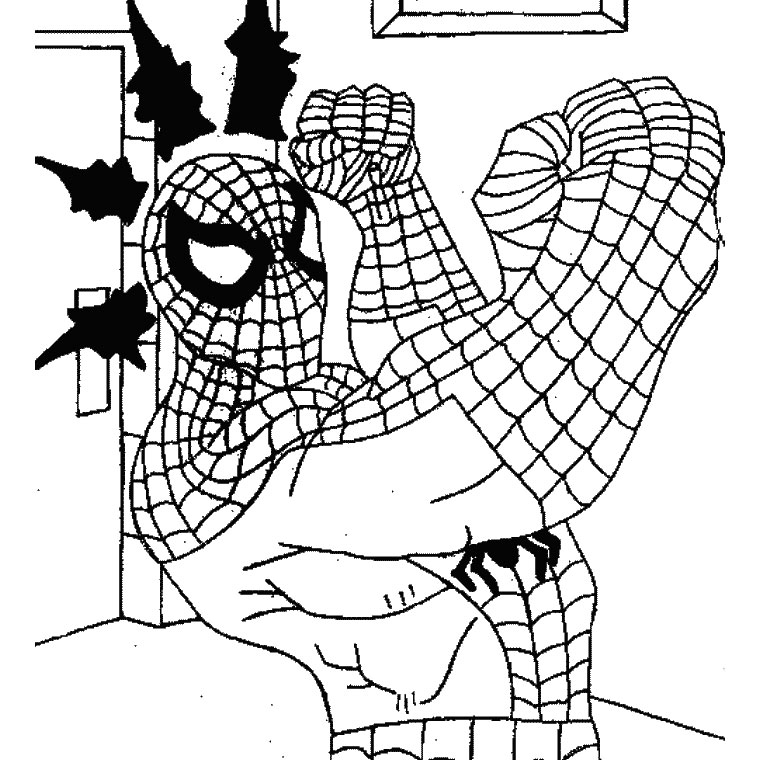 coloriage spiderman a imprimer