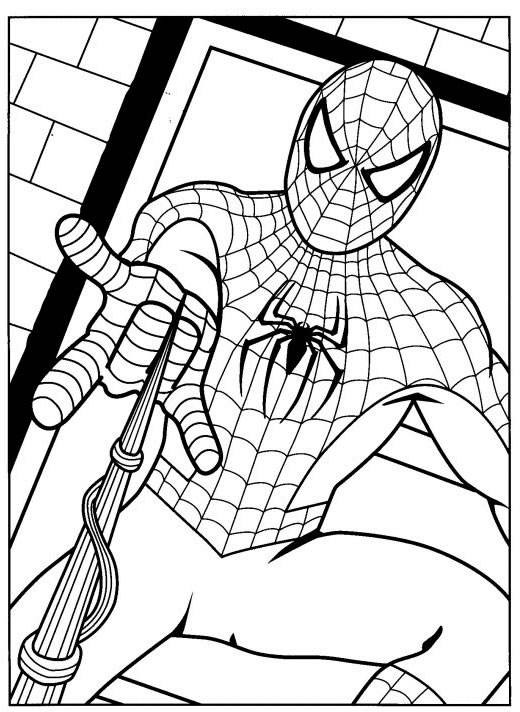 coloriage spiderman a imprimer