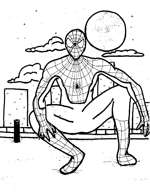 coloriage spiderman gratuit