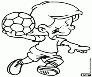 Download 18 dessins de coloriage Sports Handball à imprimer