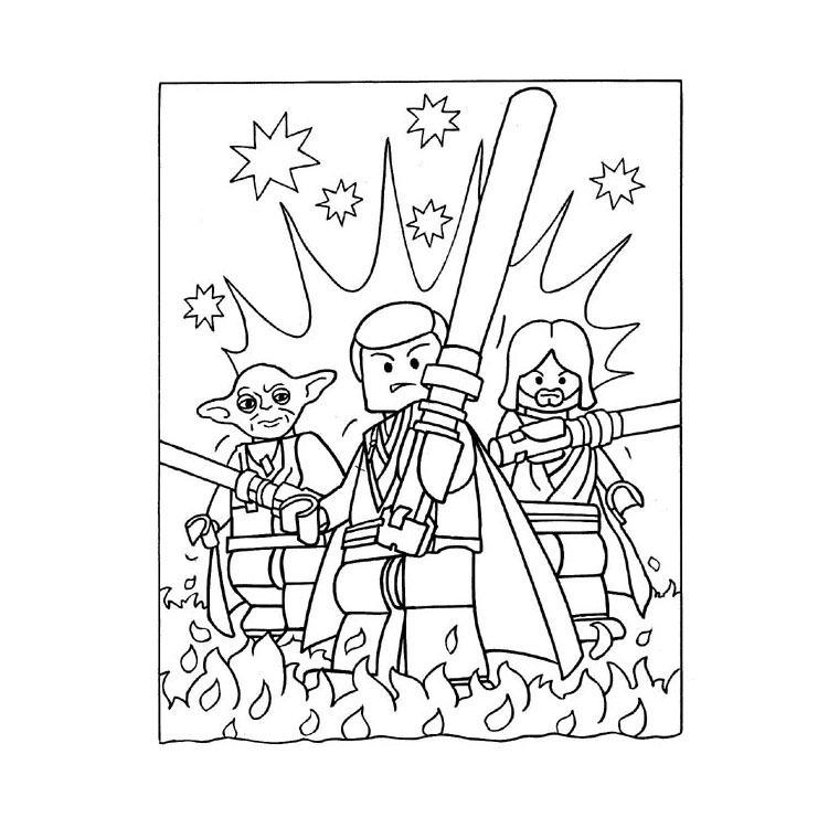 coloriage star wars clone