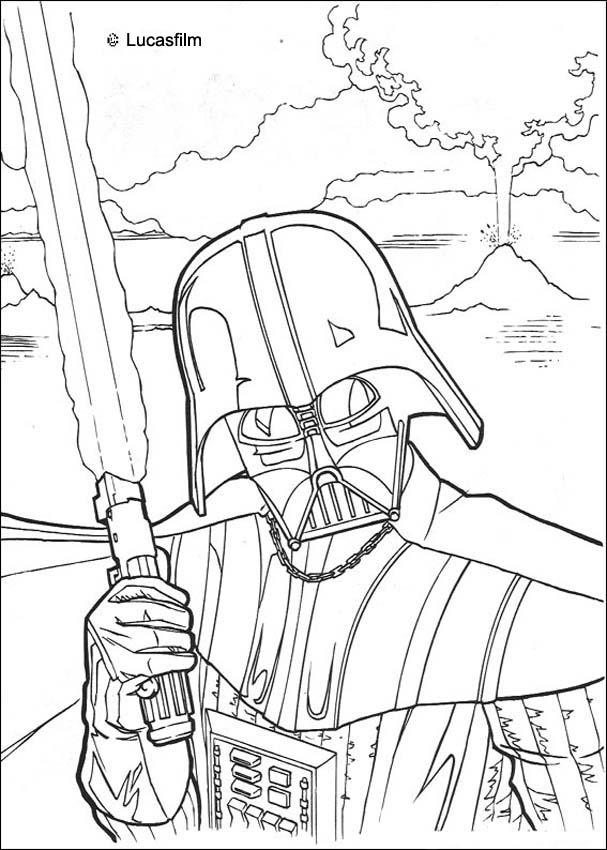 coloriage star wars dark vador