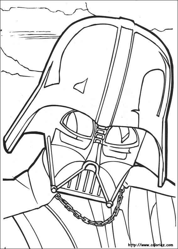 19 dessins de coloriage Star Wars Dark Vador à imprimer