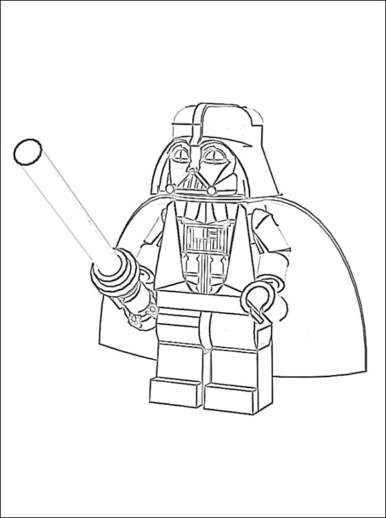 coloriage star wars dark vador