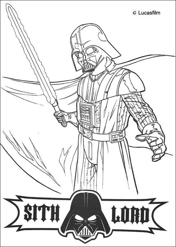 coloriage star wars dark vador