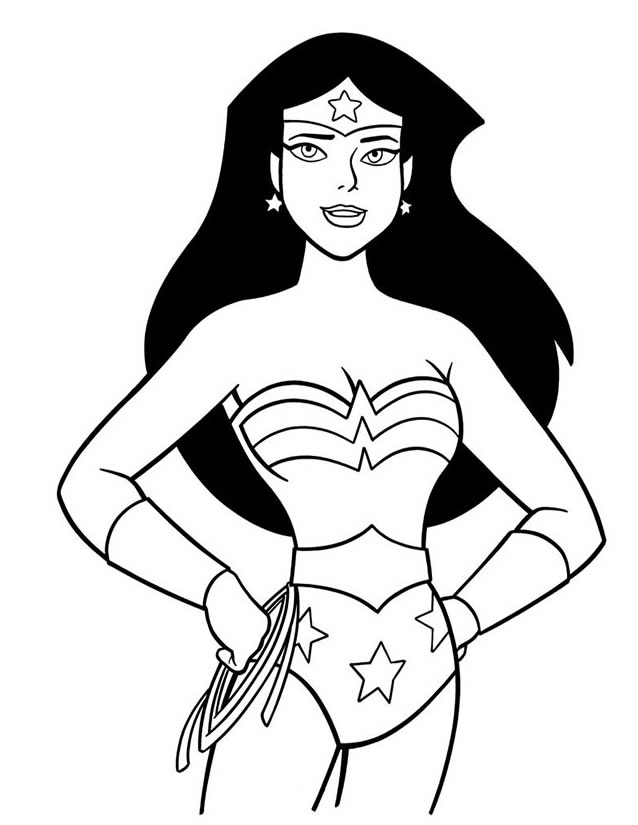 coloriage super heros fille