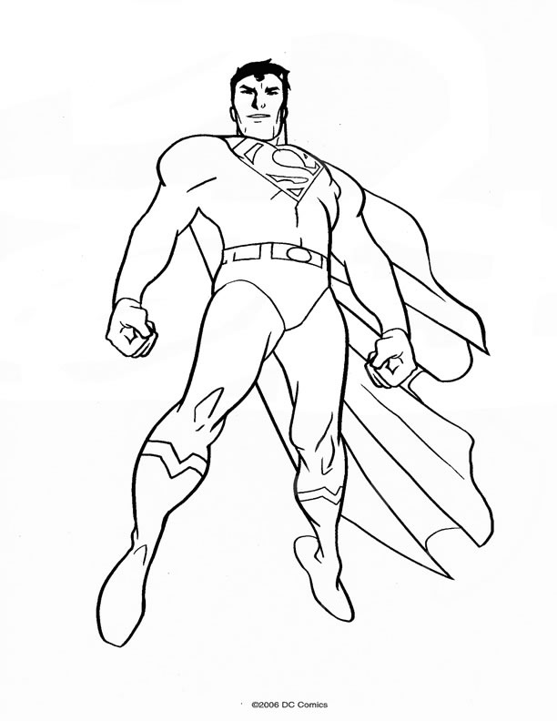 coloriage superman gratuit