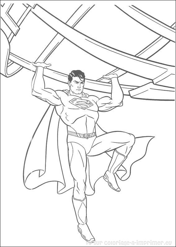 coloriage superman logo