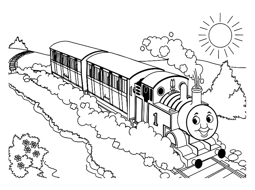 8 dessins de coloriage Thomas Le Train Et Ses Amis à imprimer