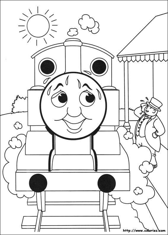 8 dessins de coloriage Thomas Le Train Et Ses Amis à imprimer