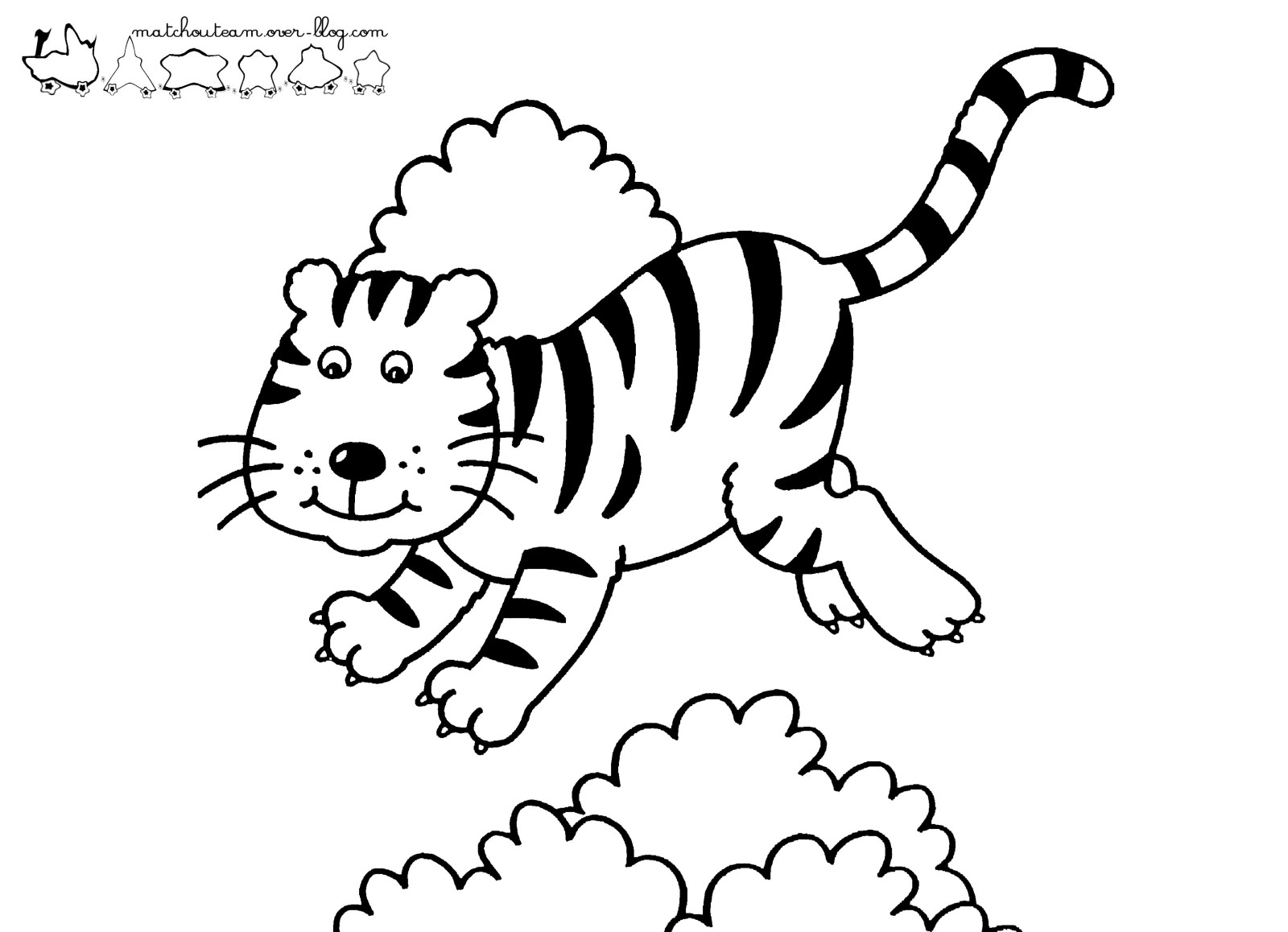 jeux dessin tigre