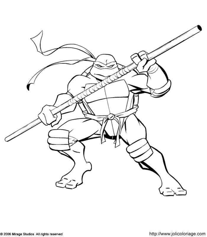 coloriage tortue ninja en ligne