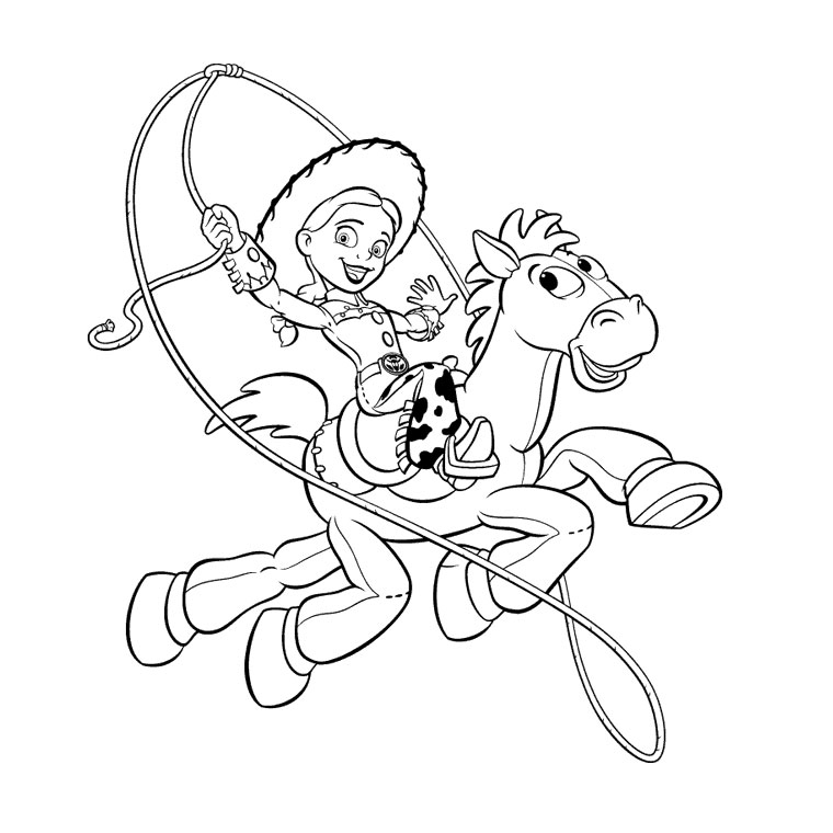 Coloriage Pil Poil Toy Story