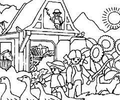 coloriage tracteur en ligne