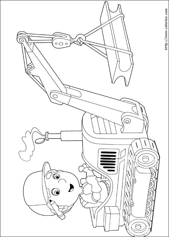 coloriage tractopelle