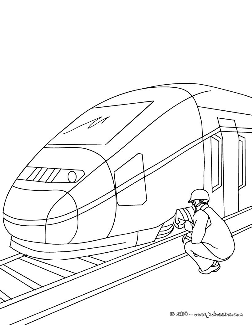 coloriage train a vapeur