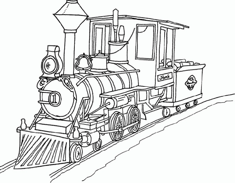 coloriage train a vapeur