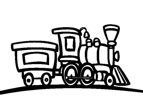 coloriage train a vapeur