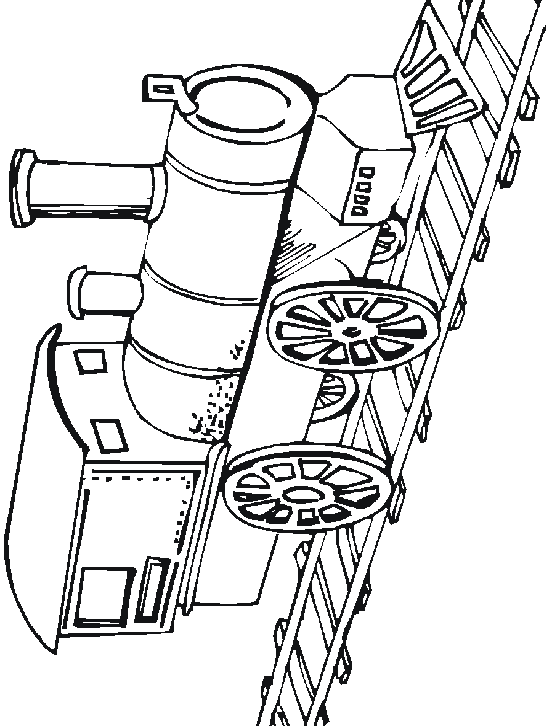 coloriage train a vapeur