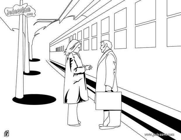 coloriage train a vapeur