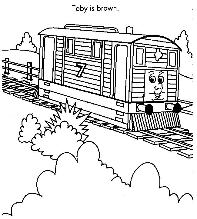 coloriage train thomas