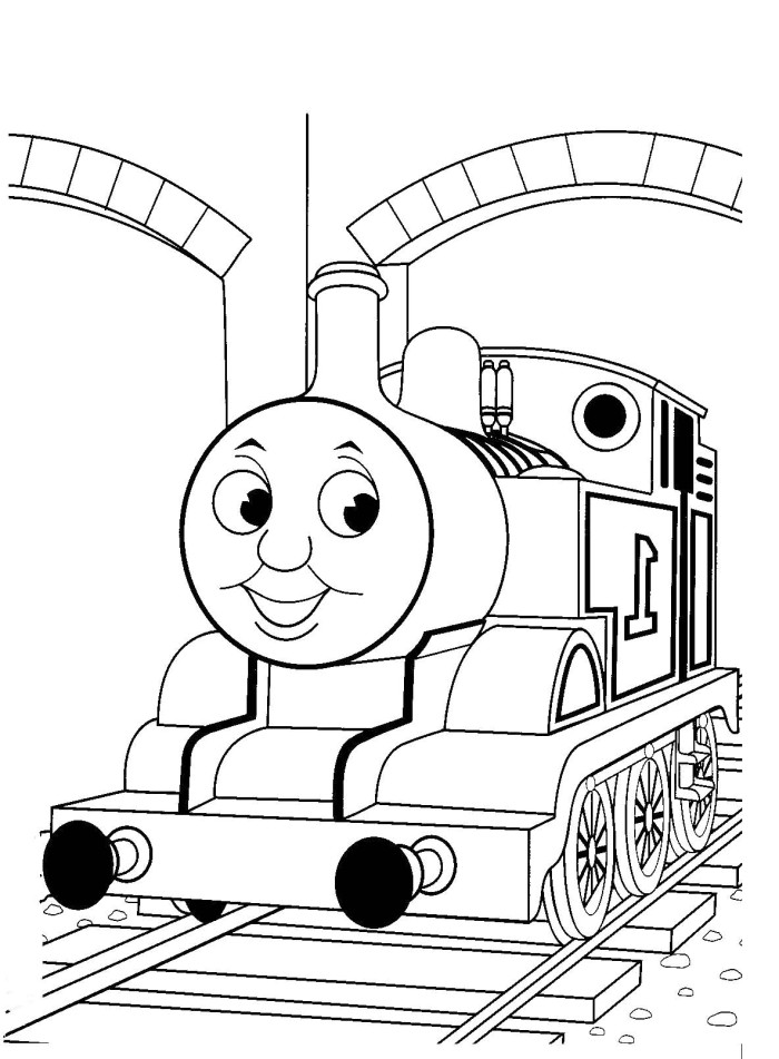 coloriage train thomas