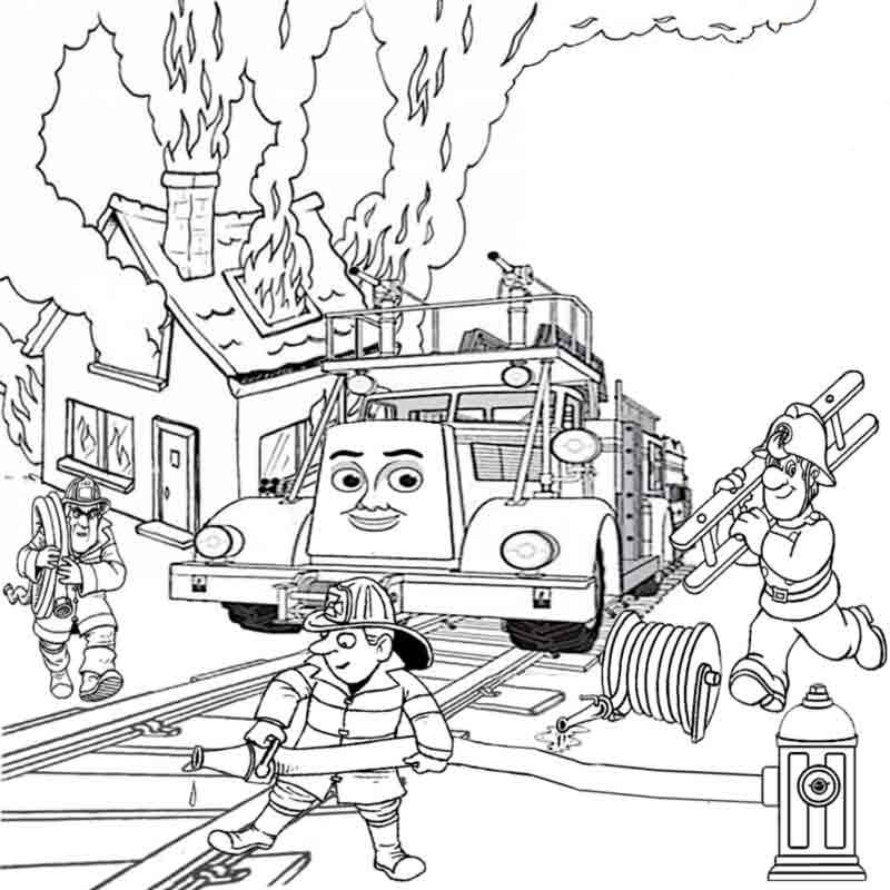 coloriage train thomas