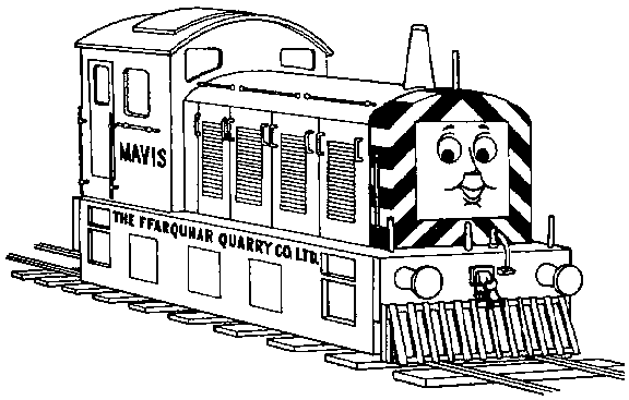 coloriage train thomas