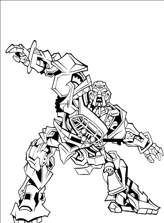 coloriage transformers starscream