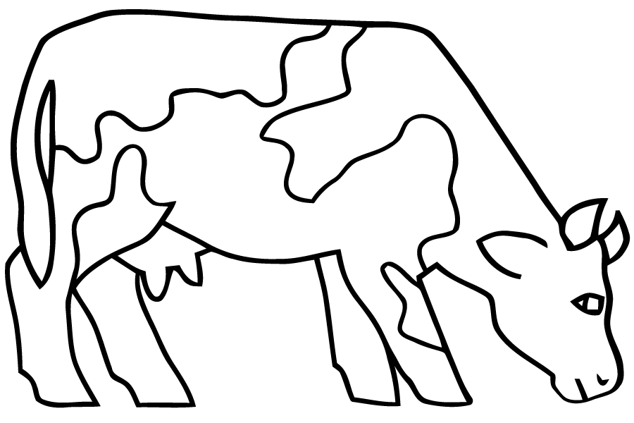 coloriage vache a imprimer gratuit