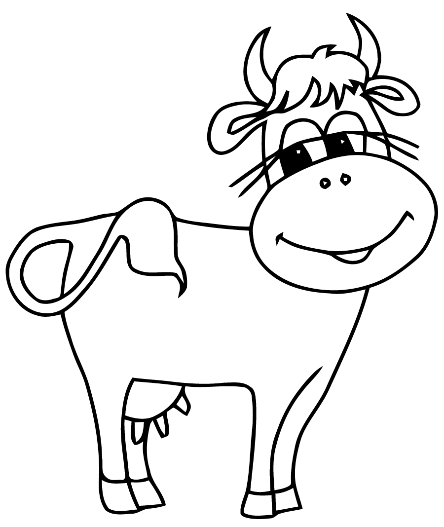 coloriage vache a imprimer gratuit