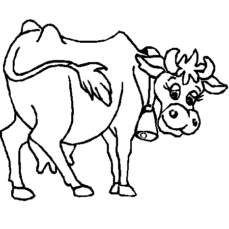 coloriage vache en ligne