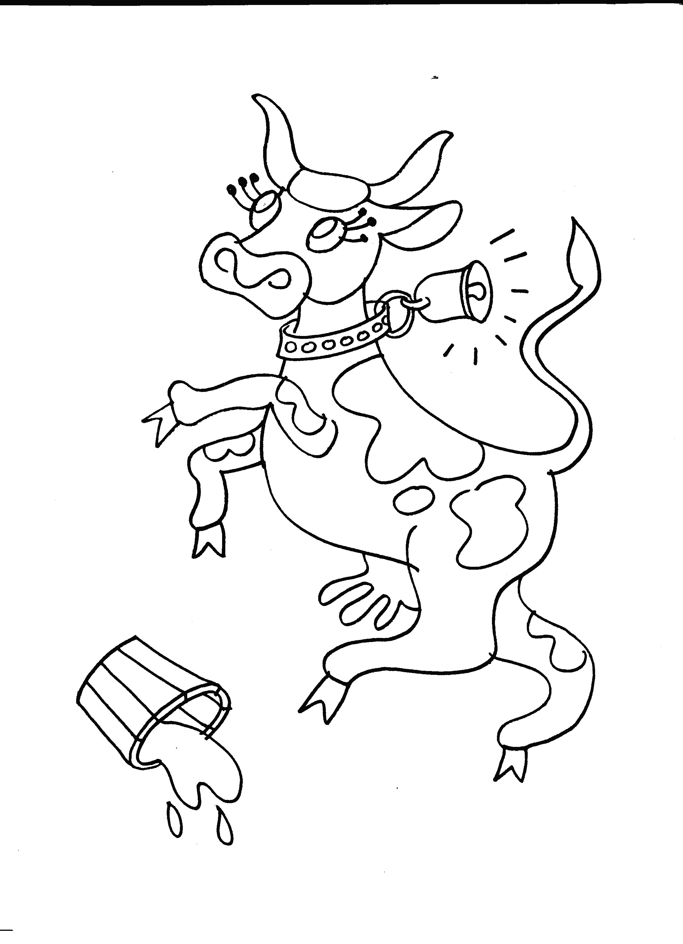 coloriage vache et cheval