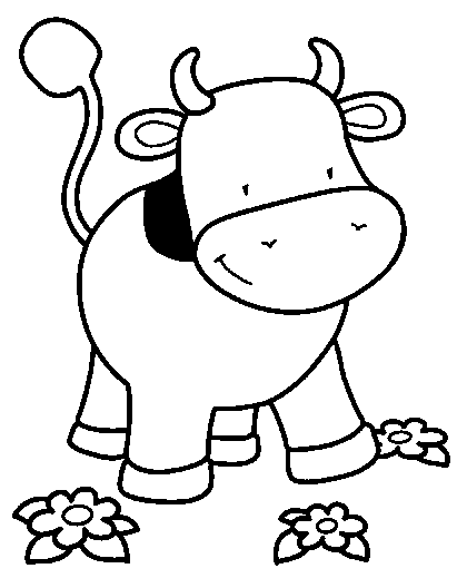 coloriage vache gratuit